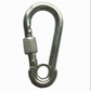 Carabiner Spring Hook with Eyelet and Safety Nut