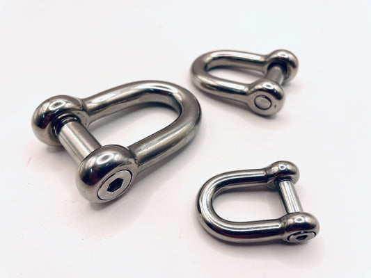 D SHACKLE 316 stainless HEXAGON SOCKET HEAD PIN EUROPEAN TYPE FORGED