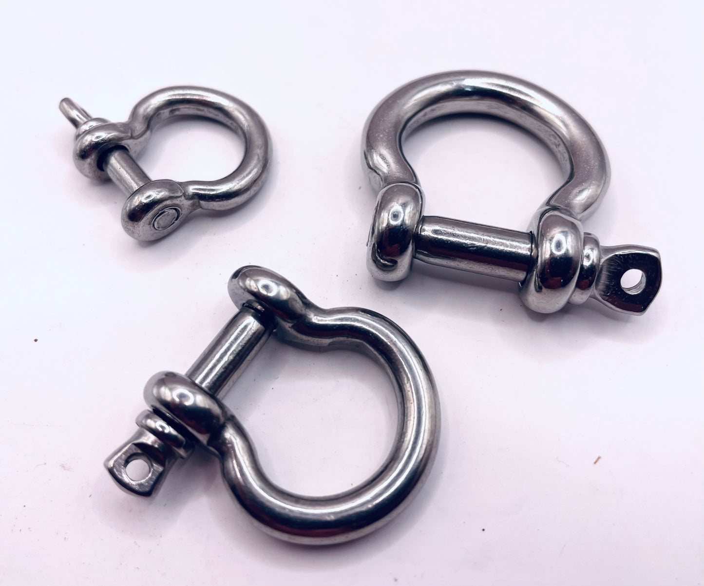 BOW SHACKLE 316 stainless SCREW PIN EUROPEAN TYPE