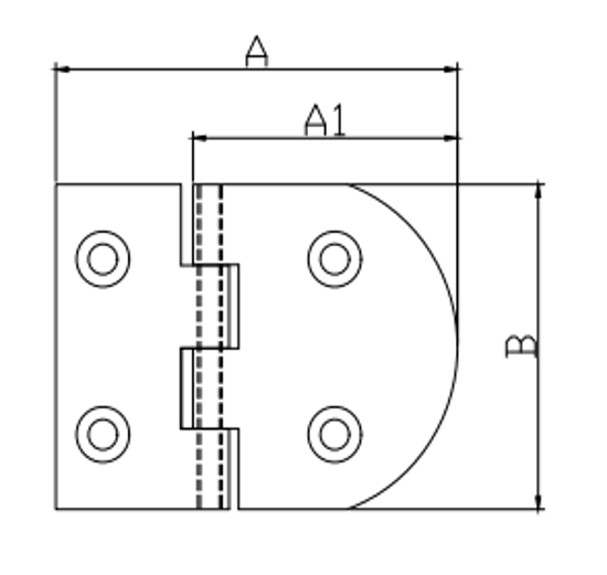 Marine Hinge - Type 1