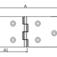 Marine Hinge Equal