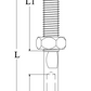 Wire rope Swage terminal with threaded stud