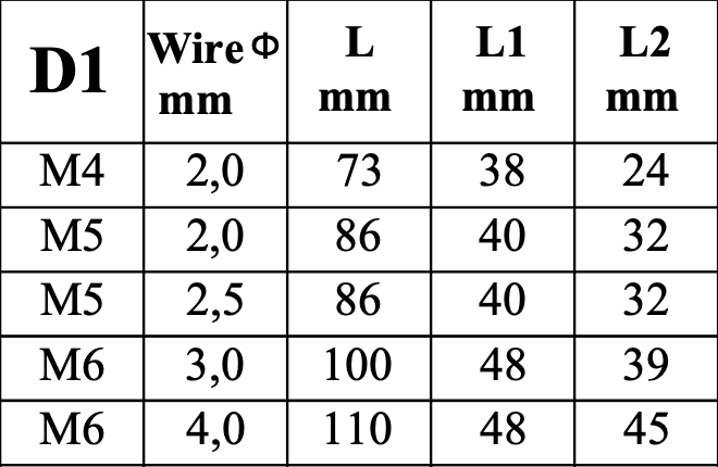 Wire rope Swage terminal with threaded stud