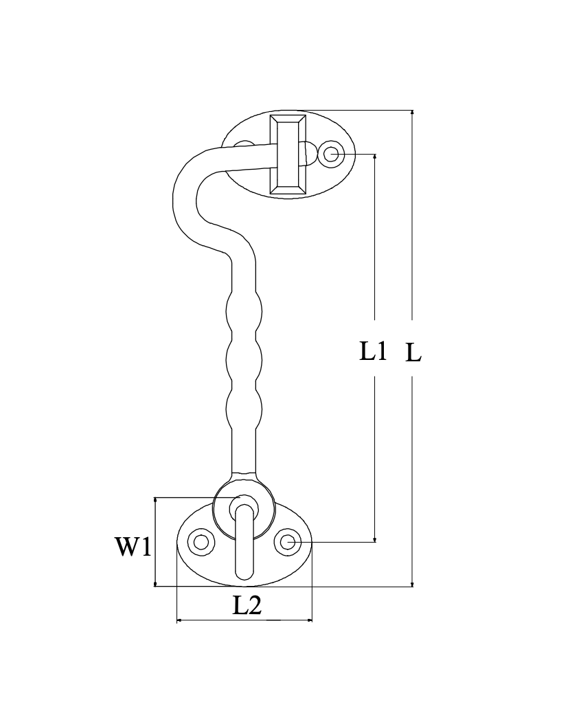 Heavy Duty Door Hook Set