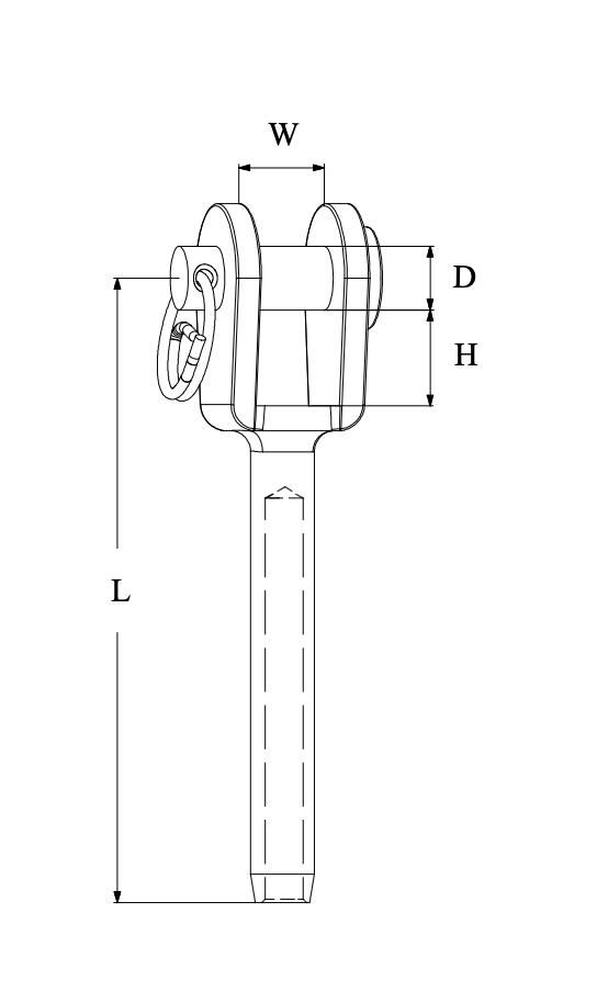 Fork Terminal swage (Welded)