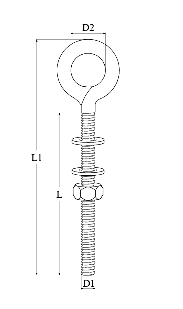 Eye Bolt 316 welded