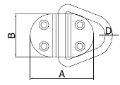 Lashing Ring with Four Fixing Points