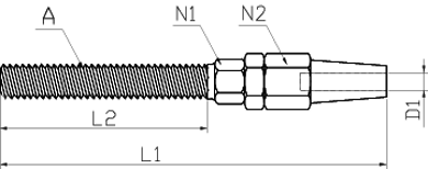 Threaded Stud Swageless Terminal